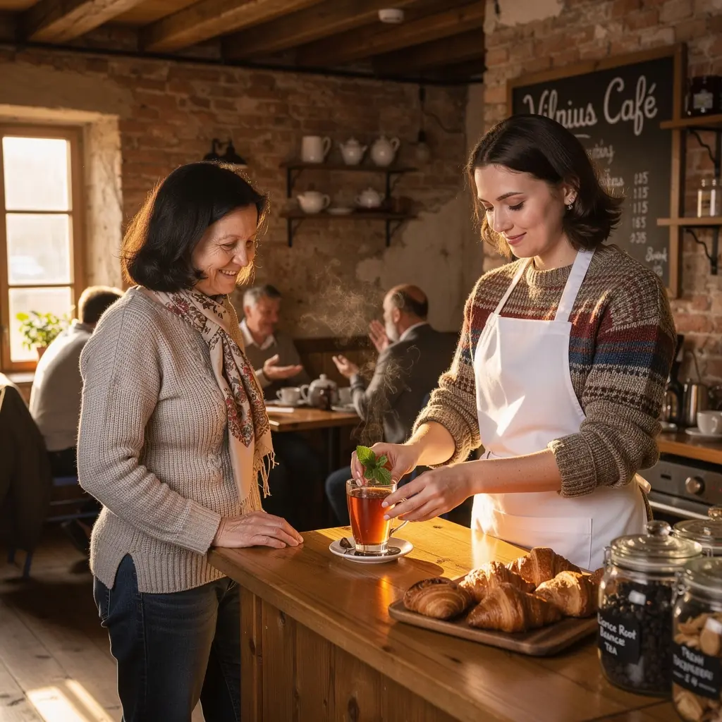 Šviežiai paruošta saldymedžio arbata, supakuota elegantiškoje pakuotėje.