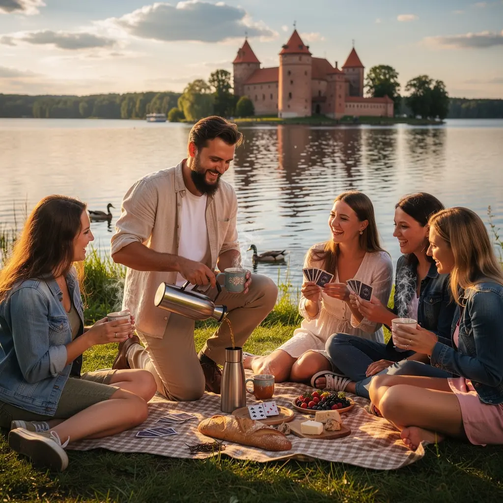 Žolelių arbatos puodelis, šalia šviežių saldžių žolelių ir saldymedžio šaknų.